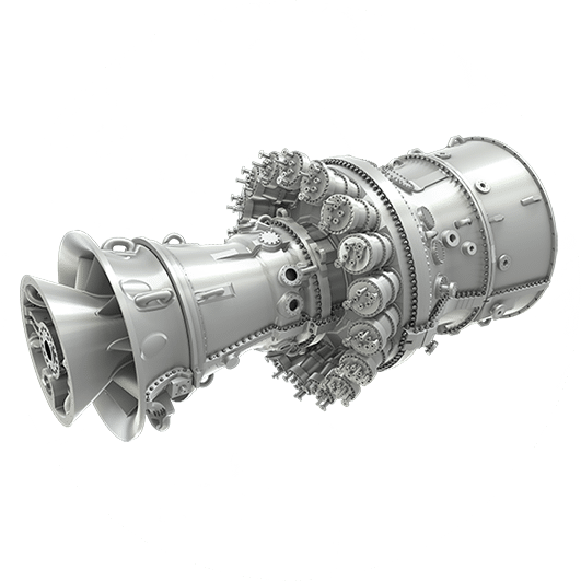 Ge Frame 9f Gas Turbine Closed Side View