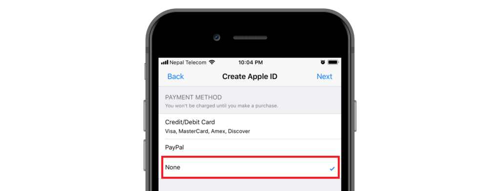 create-apple-id-without-credit-card-information