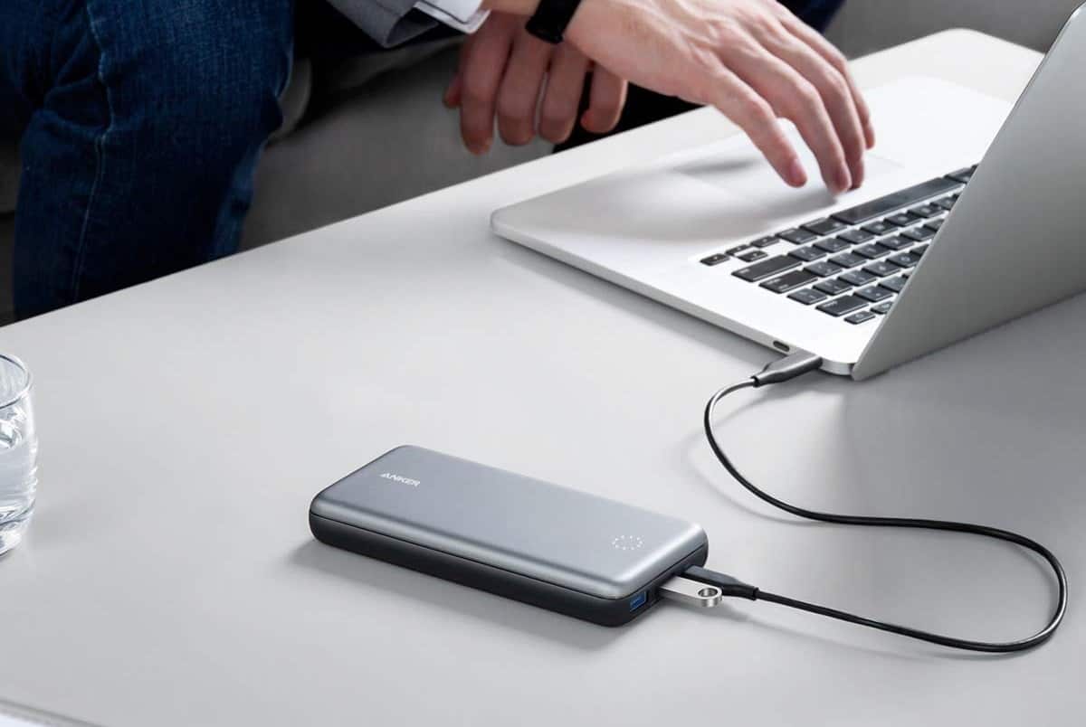 Anker PowerCore+ 19000 PD Hybrid Portable Charger and USB-C Hub with Included USB-C Wall Charger